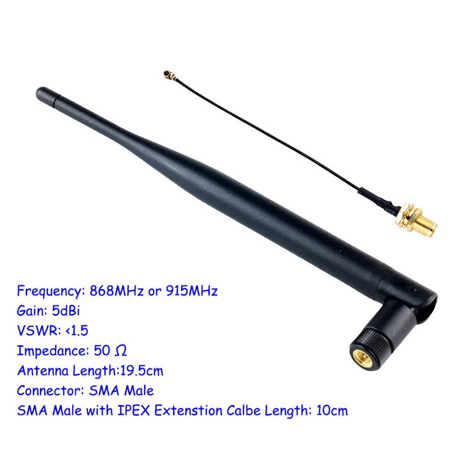 868MHz/ 915MHz LoRa Antenna 5DBi SMA Male to U.FL Connector Cable Omni-directional Antenna for Meshtastic Lora Board IoT image 2