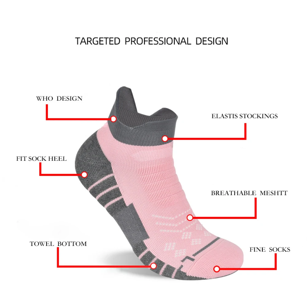 5pairs Elastic Women's Athletic Socks Low-Cut Cotton Ankle Casual Sock Breathable Sports Socks Sweat Absorbing Socks for Female