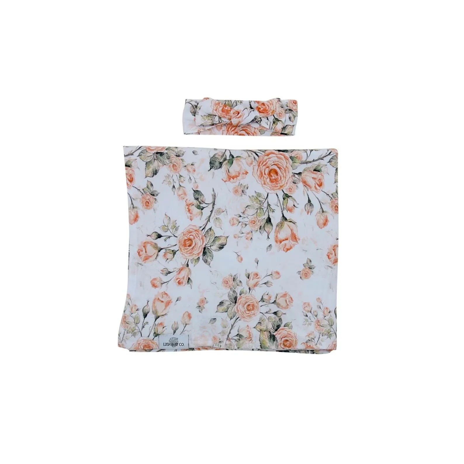 Bamboo Ultra Soft Baby Newborn Girl Knotted Gown Baby Knotted Gown Claire Floral Pink Newborn Coming Home