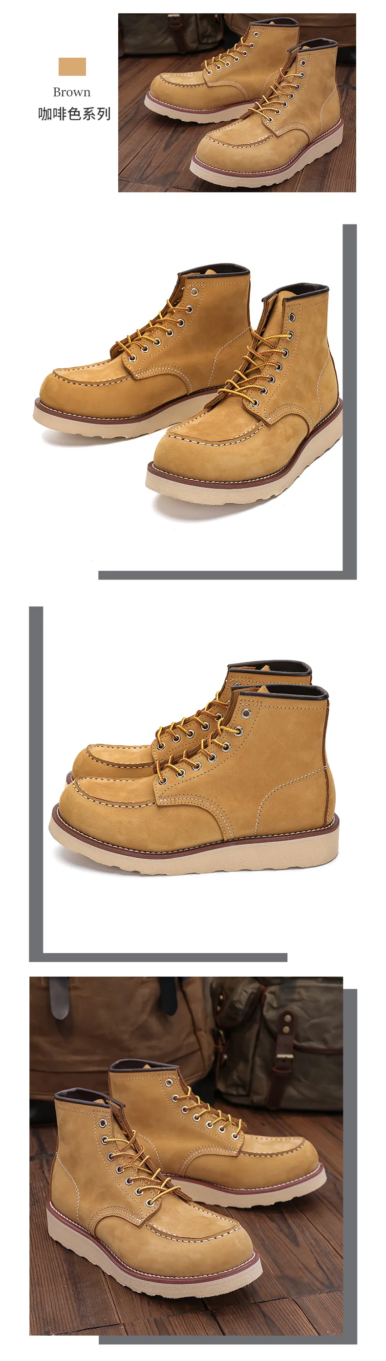 Leder Wanderschuhe Männer Wasserdichte Jagdstiefel Taktische Wüste Schneestiefel Knöchel Trekking Frauen zu Fuß Lässige Turnschuhe Unisex – Detail 11