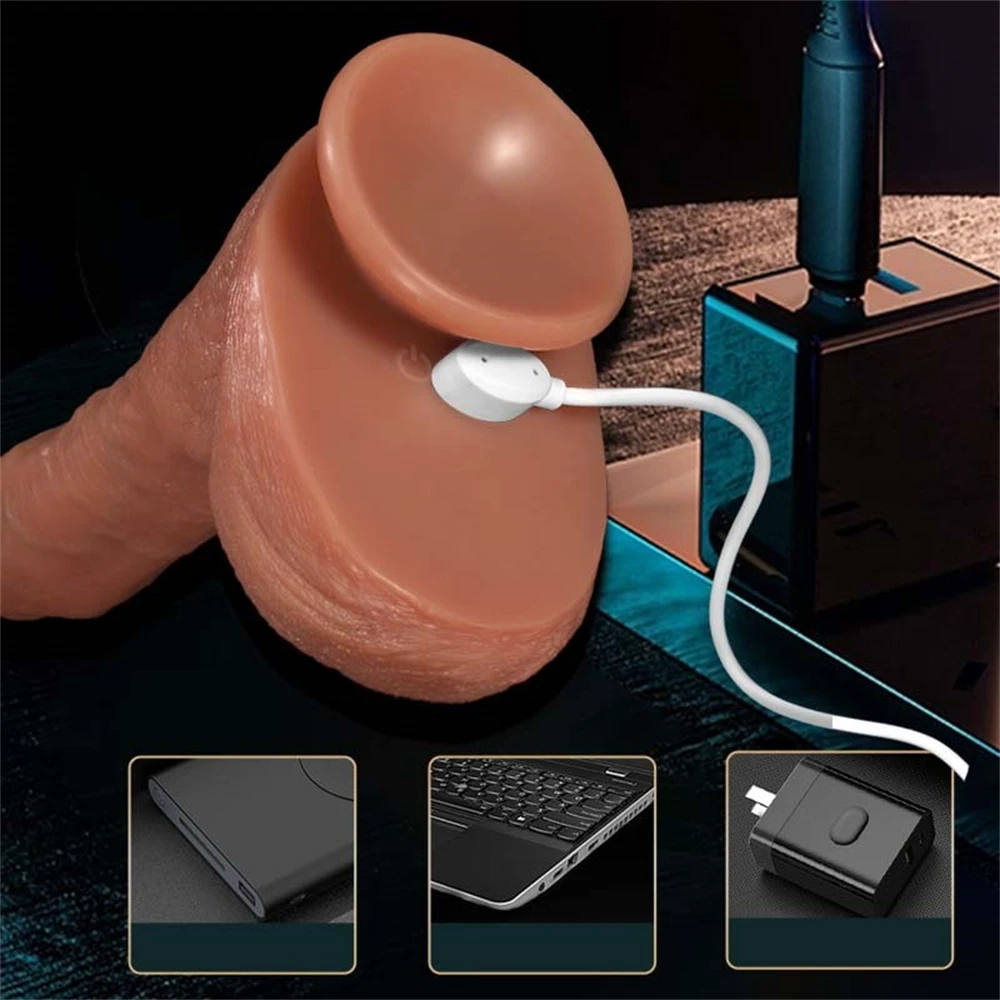 Sex Toys Thrusting Dildo Vibrator 3 in1 Heated Realistic Dildo with 360&deg; Rotation for Clit G Spot Anus Vagina Orgasm Stimulation sex toys