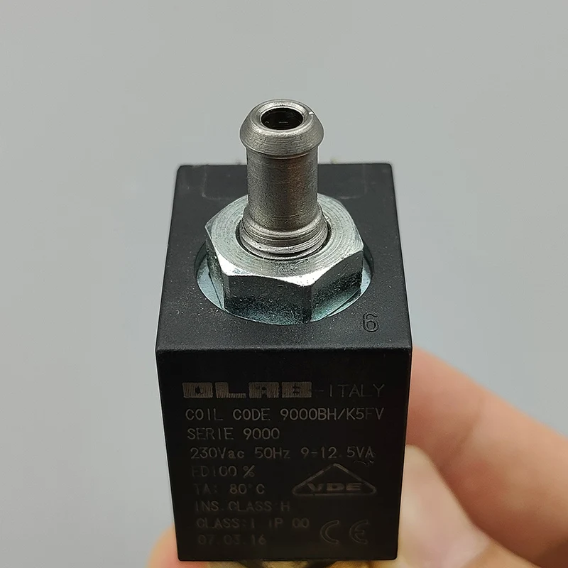 OLAB Normally Closed  2-Position 3-Way Electric Brass Solenoid Valve 9000BH AC 220V 230V for Coffee Machine Steam Hot Water