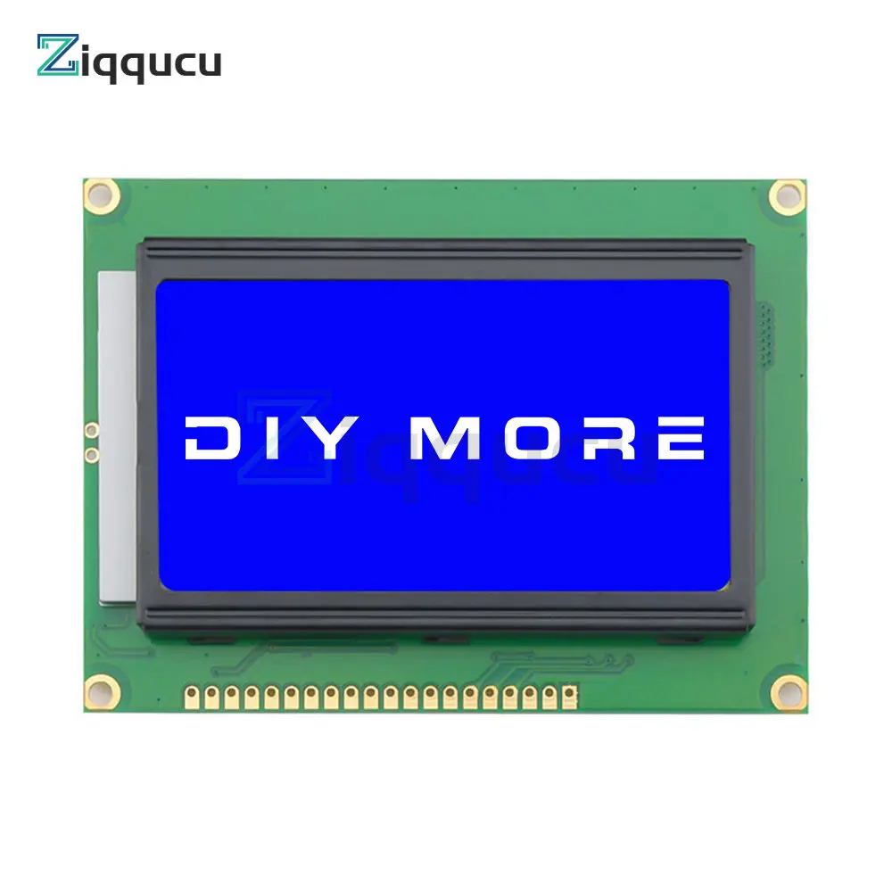 12864B LCD display module 3.3V single row parallel port display content