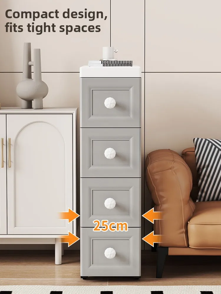 Narrow Der Sle Storage Box for Kitchen Batoom  Organizer Home Utili elf PP Material European Sle Universal Use