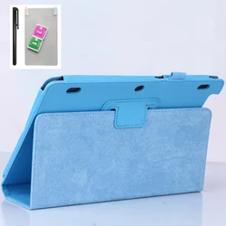 For Lenovo A10-30F TB2 X30L X30F Tablet 10.1'' Case Delicate Kickstand PU Leather Para Cover For Lenovo Tab 2 A10-30+ Film + Pen