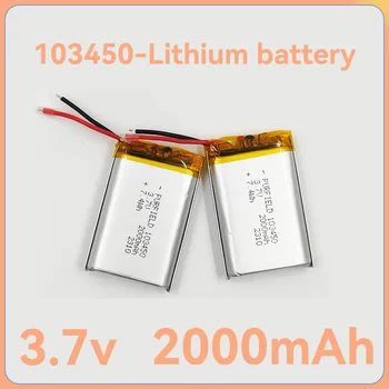 Batteria ricaricabile de polímero de litio, 3,7 V, 2000mAh, para banco de energía, bateria elettronica, 103450   batterie de polímero