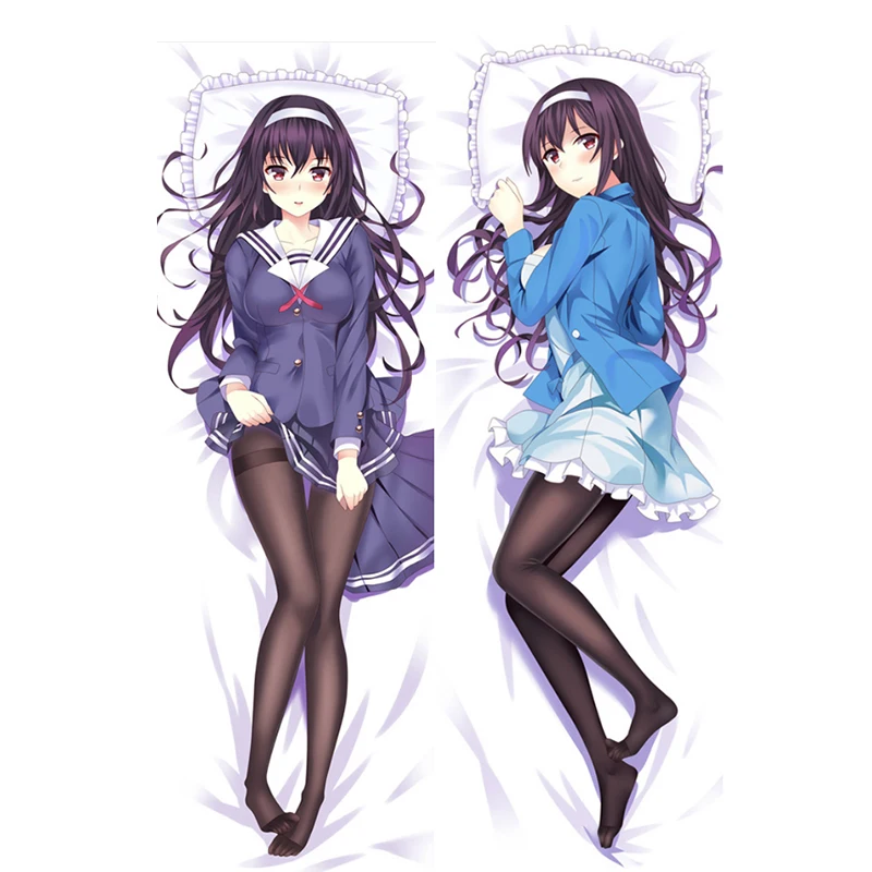 

Newly Design Anime Saenai Heroine No Sodatekata Megumi Kato Aki Tomoya Dakimakura Pillow Case Cover Pillowcase