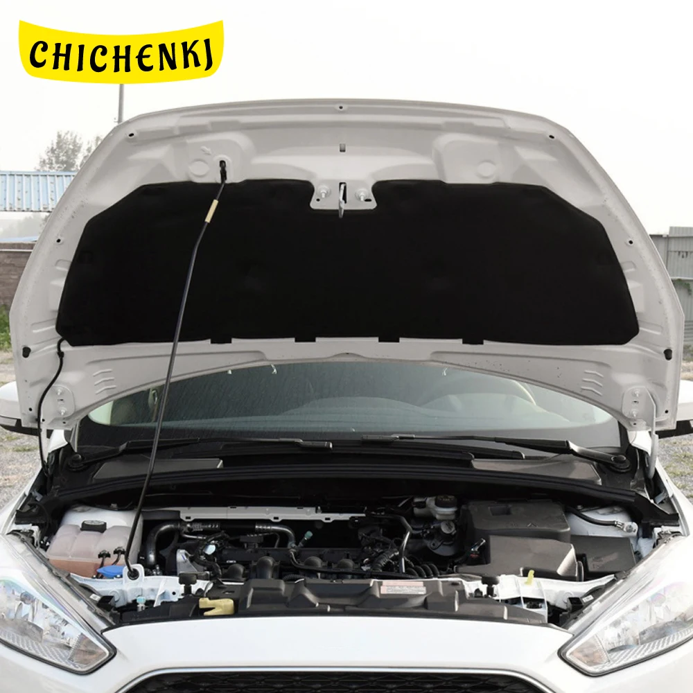

Для Ford Focus MK2 MK3 2004-2018, автомобильная теплоизоляция, шумоизоляция, хлопок, передний капот, коврик для экрана двигателя, защита от шума, аксессуары