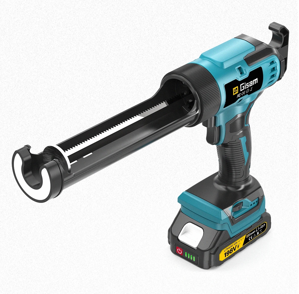 400KG Cordless Electric Caulking Gun 6Gears Glass Glue Gun Adhesive Glue Sealant