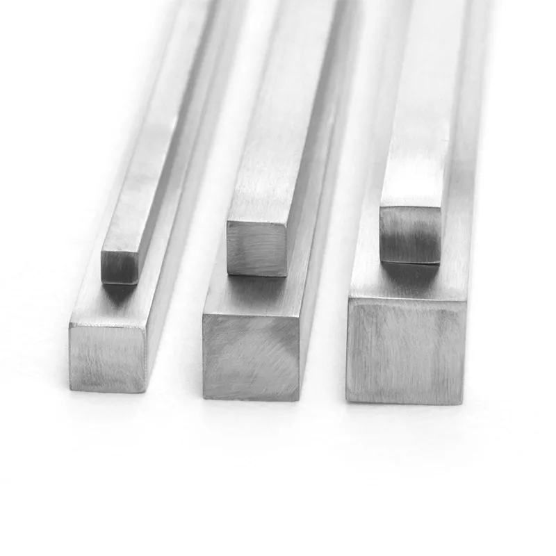 304 Stainless Steel Square Rod Length: 100mm 200mm 300mm 500mm Thicknes ...