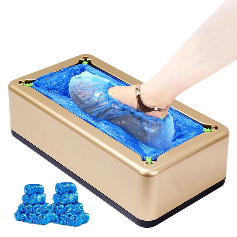 Automatic Shoe Cover Machine with 200 Disposable Shoe Covers Cover Dispenser for Home & Office Disposable Non-slip indoors