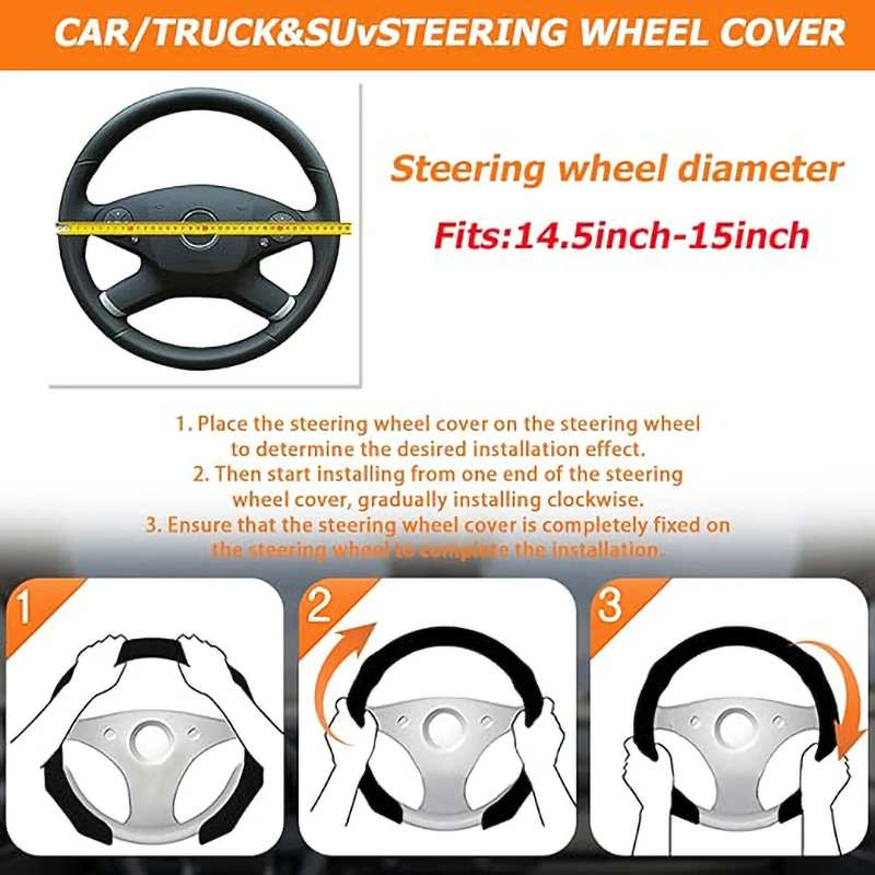 SEAMETAL Premium Anti-Slip Steering Wheel Protector