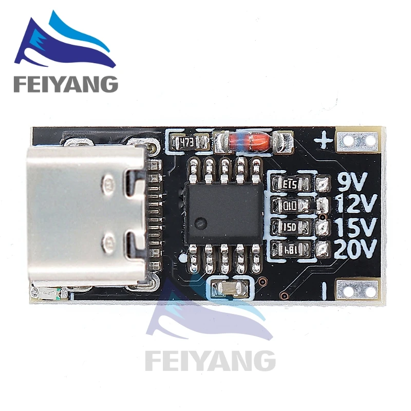 Typ-C PD 2,0 PD 3,0 9V 12V 15V 20V Schnelle Ladung Trigger Realzeitwahl Detektor USB Boost Netzteil Ändern Modul Ladegerät Bord Werkzeuge – Detail 2