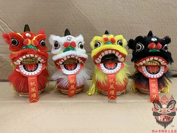 

Lion Dance Lion Dance Decoration Creative Home Furnishing Lion Head Lion Drum Jewelry Gift Home Decoration