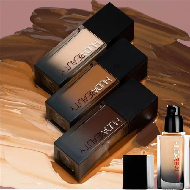 Huda Beauty – fond de teint liquide impeccable, correcteur mat, hydratant longue durée, nourrissant, maquillage pour le visage, cosmétiques respirants 1