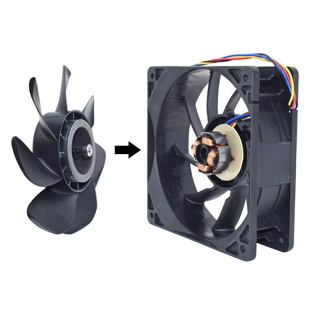 Senlifang Novo Genuíno Sg121238bs Qfr1212ghe Dc12v 2.1a s7 s9 t9 l3 Btc Eth Rolamento de Esferas Dobro Mineração Ventilador Refrigeração 120*120*38 mm - Imagem 6