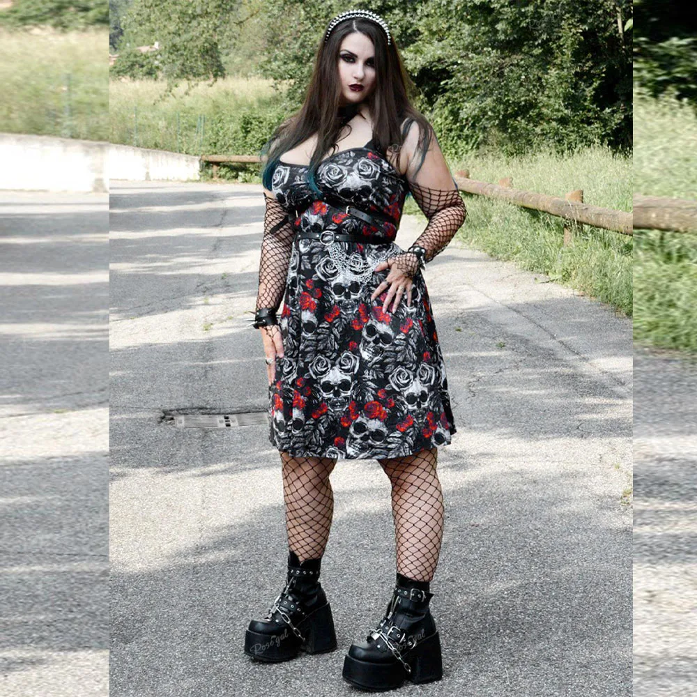 Grunge Plus Size Summer Dresses Grunge Plus Size Punk Clothing