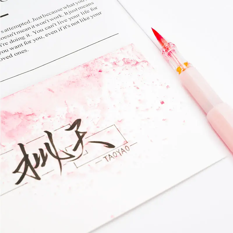 one for two purposes soft writing brush and pen tip can replace calligraphy nib fountain pen soft bristle ink pen sc