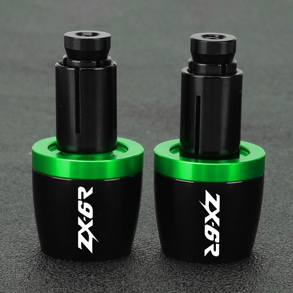 Фото Универсальные Грипсы для руля KAWASAKI ZX6R Zx6R ZX-6R ZX 6R 2008-2023 2022 2021 2020, наконечники стержня, противовес, скользящий штекер №2