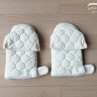 Baby stroller warm gloves Mobile phone touch screen handle windproof waterproof gloves with velvet handle pocket 2