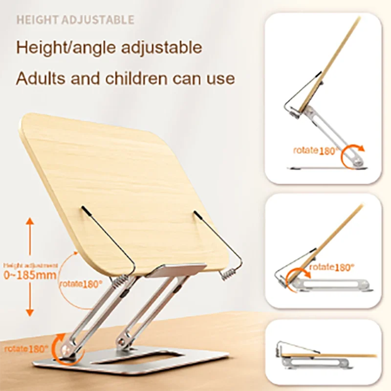 Laptop Reading Multifunctional Stand For MacBook Air Notebook Stand Adjustable Foldable Lazy Reading Alloy Laptop Study Desk reading multifunctional stand laptop tablet stand aluminum alloy laptop desk study desk foldable gaming desk laptop stand