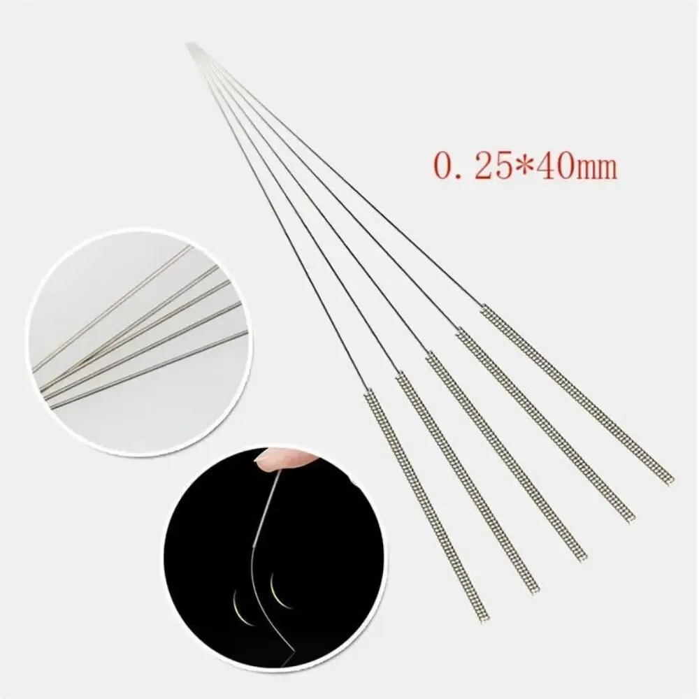 Disposable Sterile Medical Household Needles Anti-Skid Handle Sharp Tip Chinese Medicine Needle Non-Silver Needle 100PCS disposable acupuncture needle