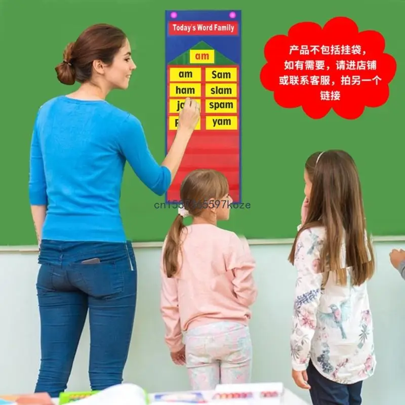 PreK 유치원을 위한 파닉스 플래시 카드 단어 계열 플래시 카드 게임 세트