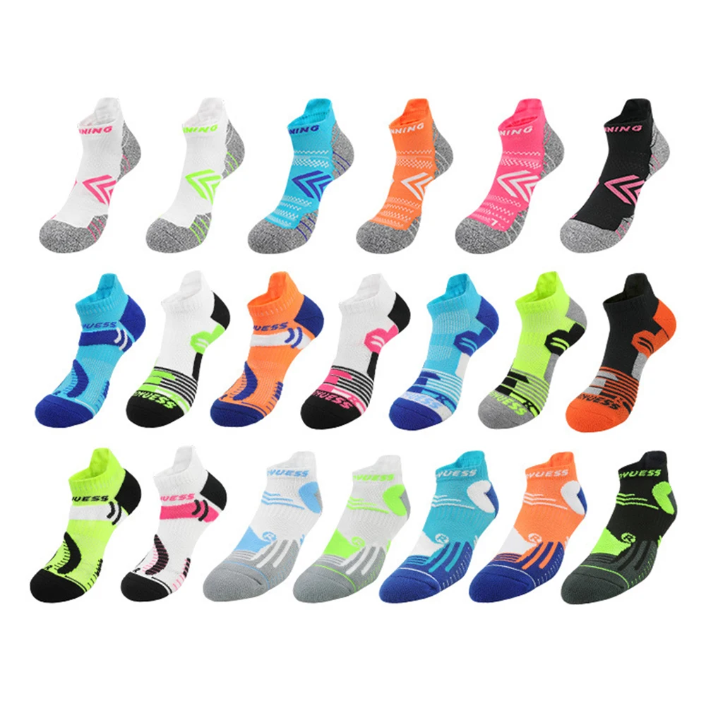 2Pairs Professional Sports High Quality Men&Women Polyester Sports Ankle Socks  Summer Breathable Mesh Casual Athletic Sock