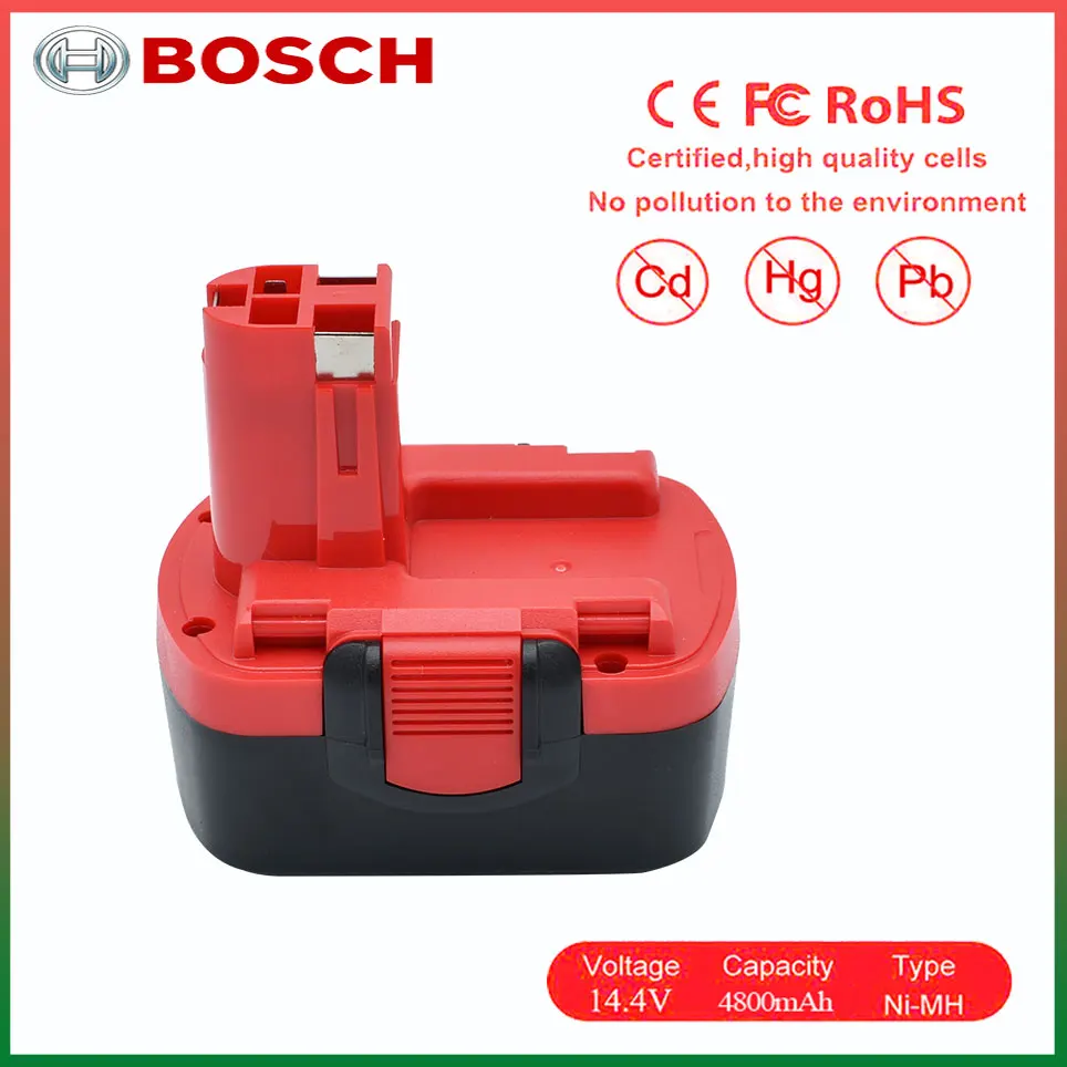 4800mAh 14.4V Replace of Bosch battery 14.4V 6800mAh 9800mAh BAT159