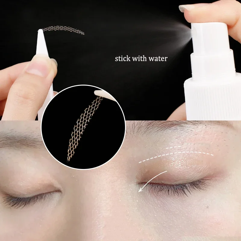 10 sheets Eyelid Sticker Invisible Double Eyelid Tape Lace/Mesh Type Self Adhesive Double Eye Tape Stickers Eye Makeup Tools