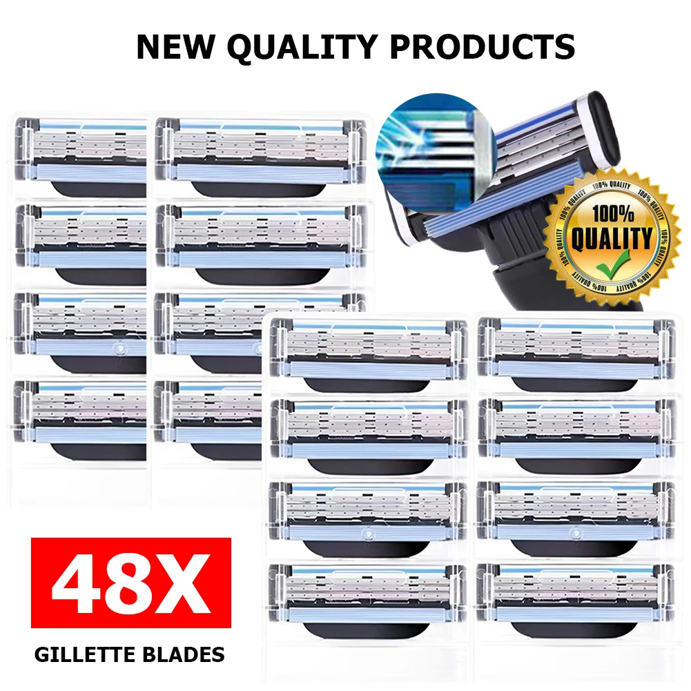 Stainless Steel Gillette Mach 3 Blades 1