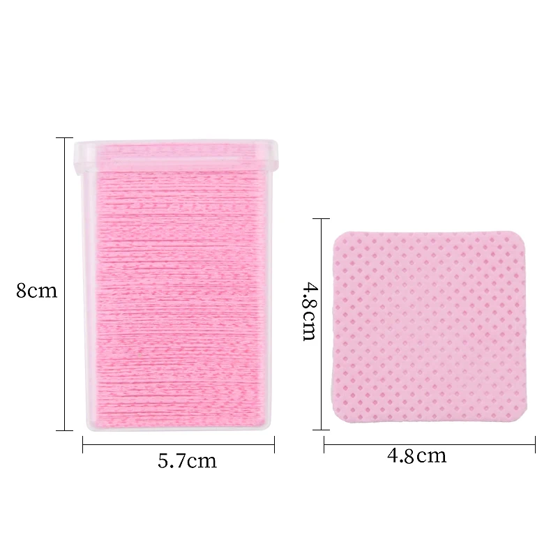 200pcs Wipes Paper Cotton Eyelash Glue Remover Lint Free Nail Wipes Cosmetics Makeup Tools