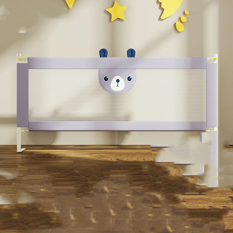 Cartoon Children's Vertical Lifting Baby Crib Safety Fence Baby Activity Fence Bedding Anti Fall Crib Sideboard Baffle