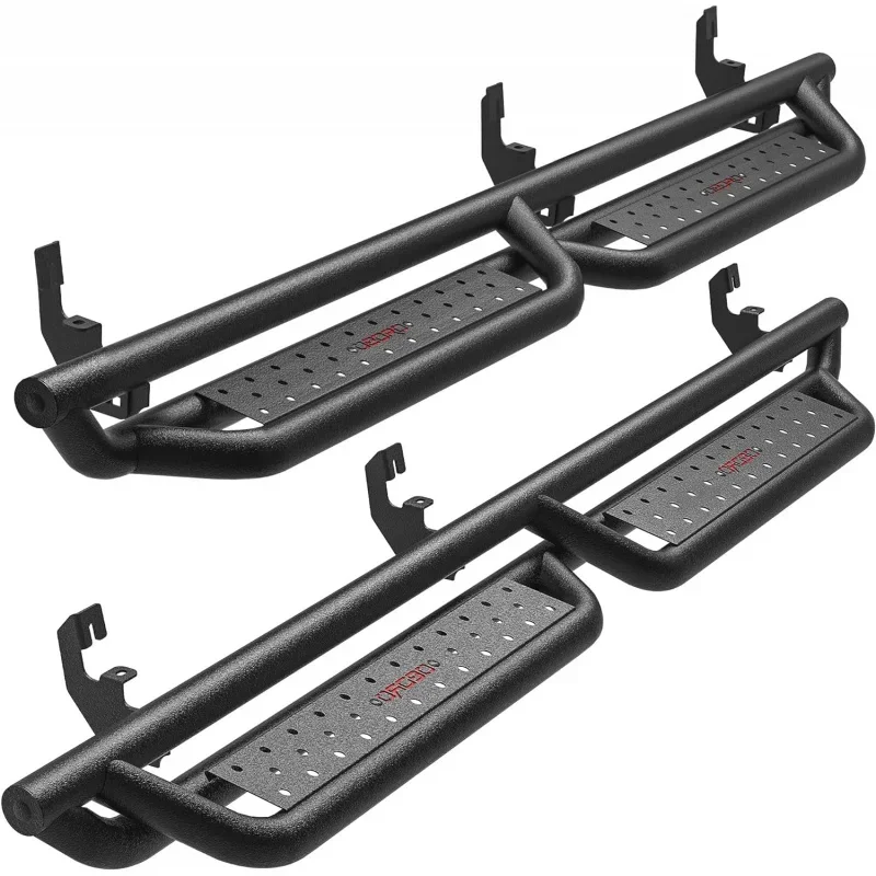 

6'' Running Boards Compatible with 2015-2024 Chevy Colorado/GMC Canyon Crew Cab, Bolt-on Drop Side Step, Black Powder Coated All