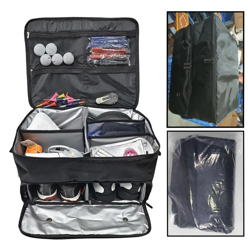 Golf Trunk Organizer Removable Divider Storage Box Non Slip Organizer with  Padded Handles large capacity clothing bag - AliExpress