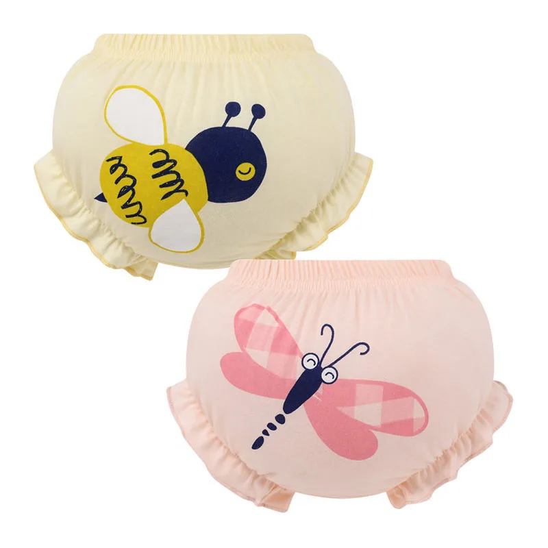 Baby 100% Cotton Panties Kids Girl Briefs Female Underwear 2 Piece/Lot