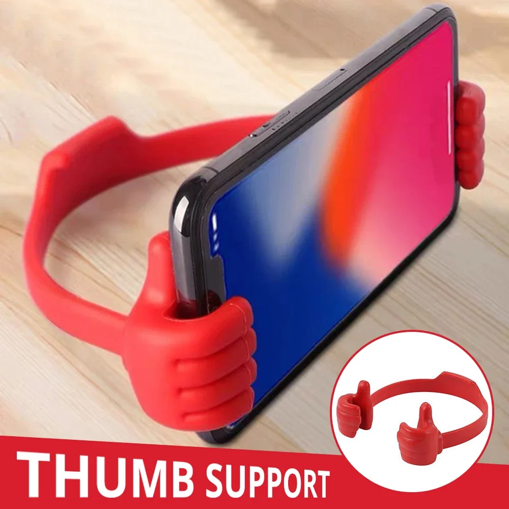 

Stand Thumb Phone Tablet Creative Lazy Desktop Cute Dock Installed for IPhone6 Huawei Samsung Mobile Internal Universal
