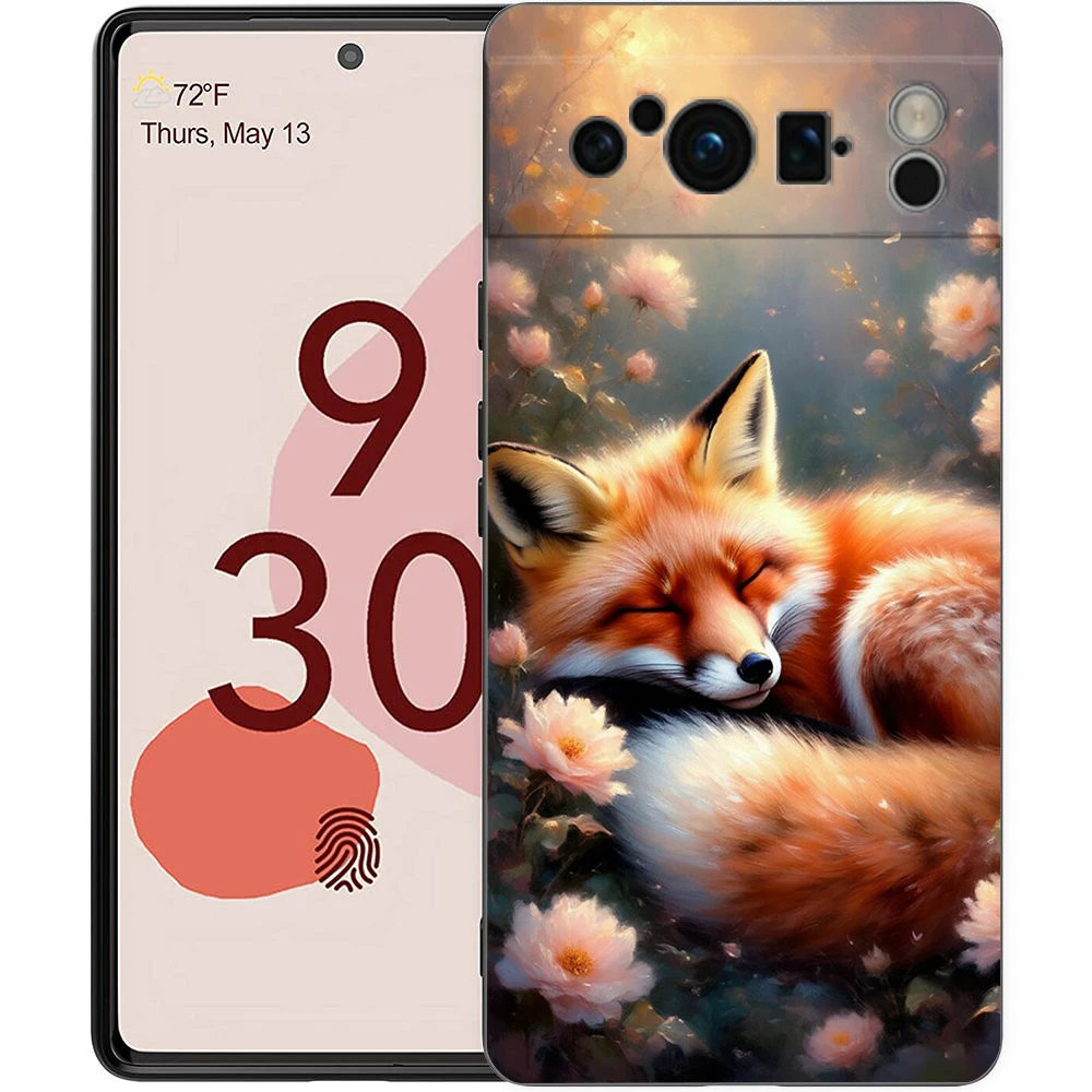 Charming Red Fox Shockproof Soft TPU Phone Case Cover
