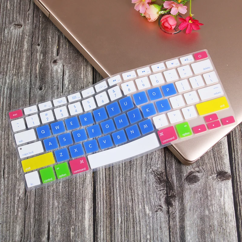 Premium Keyboard Cover for MacBook Pro and Air - US English Layout