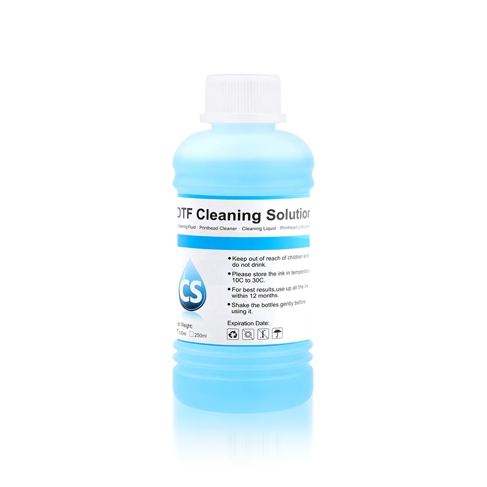 250ml DTF cleaning Liquid for Epson DX4 DX5 DX7 DX9 Epson L1800 L805 L800 1390 I3200 DTF ink cleaning