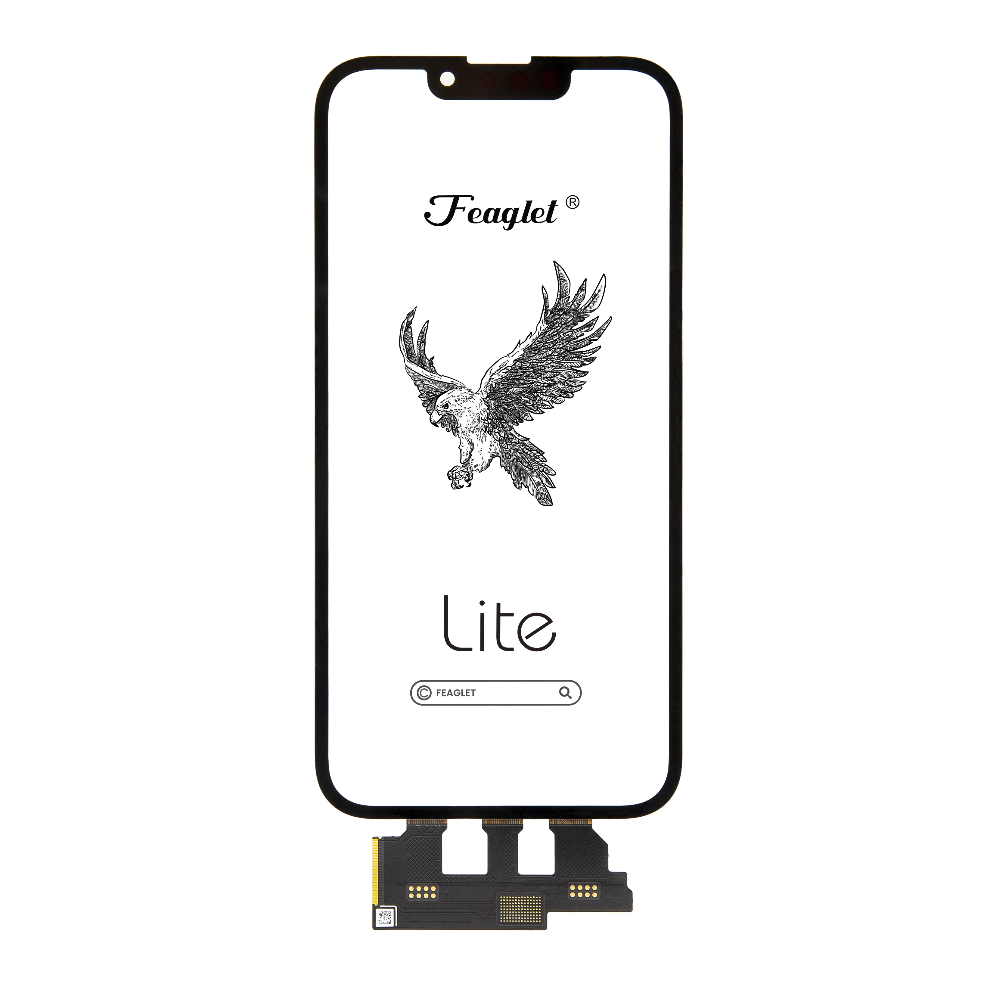 3Pcs Feaglet For 13 mini 13pro 12promax 11 12 Pro 11Pro Max NO IC Touch Screen Glass Screen Digitizer Outer Panel
