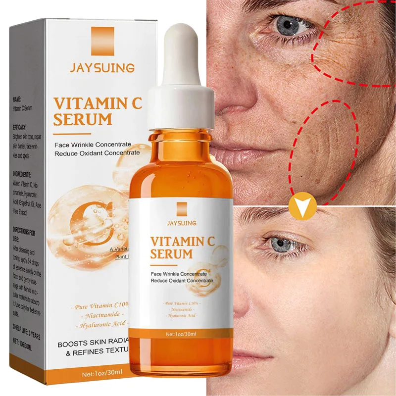 Vitamin C Whitening Serum Face Remove Dark Spots Freckles Fade Melanin Retinol Anti-wrinkle Essence Brightening Korean Skin Care 3