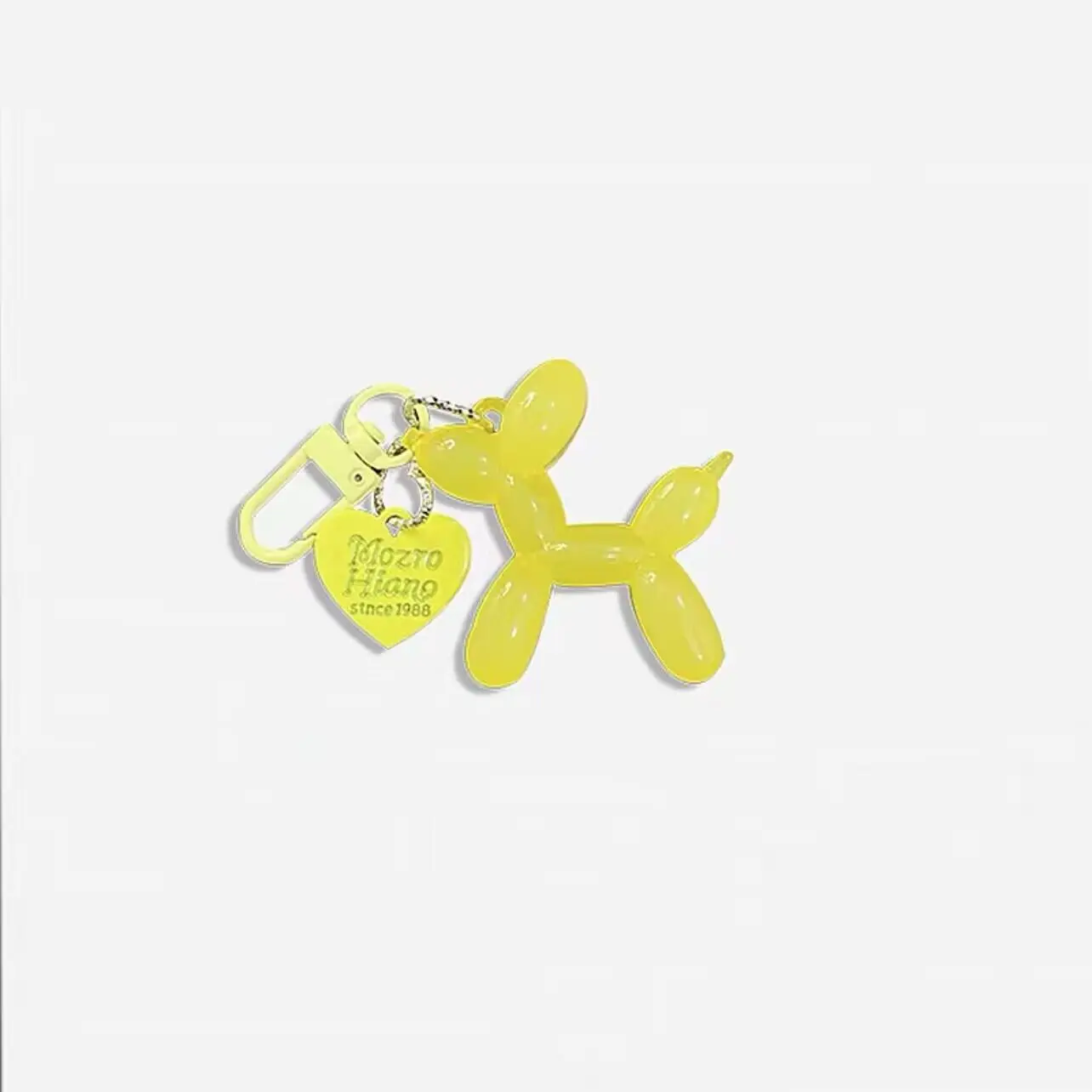 Cute Acrylic Cartoon Balloon Dog Keychains For Women Y2k Bag Pendant Couple Car Key Chains Jewelry Gift Decoration Accessories - Image 6