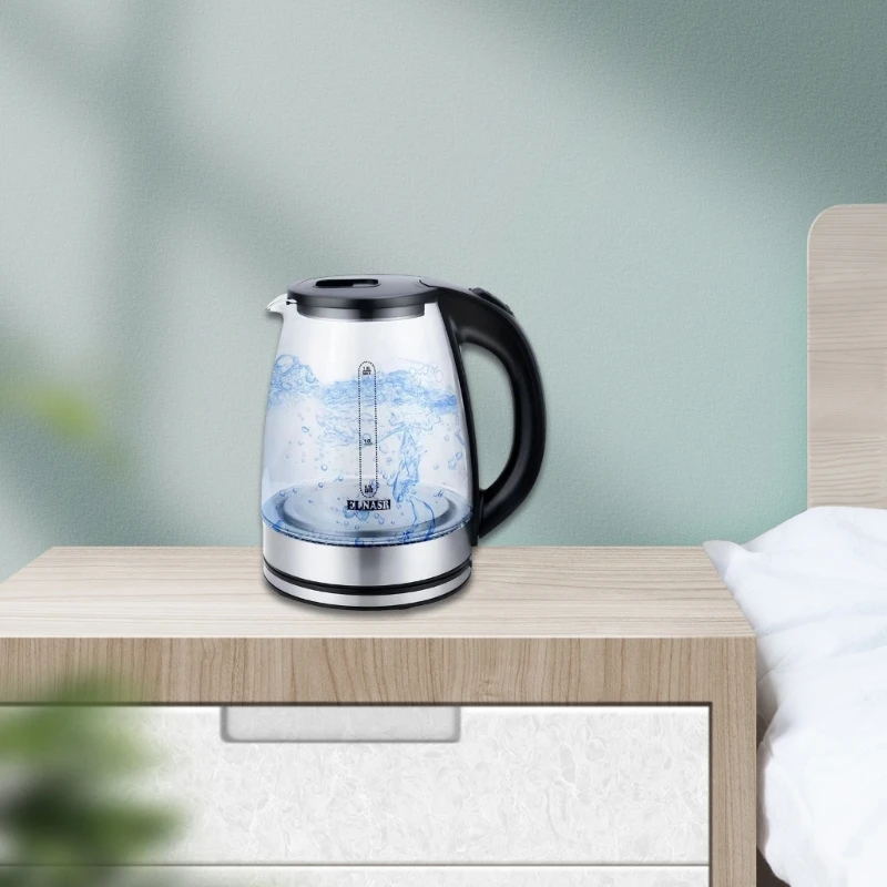 1.8L Electric Kettle Blue-light Stainless Steel Coffee Maker Auto Shut-Off 220V Intelligent Water Kettle Home Appliances 5