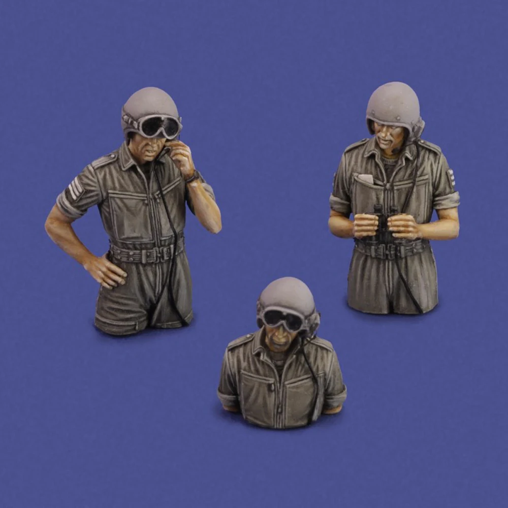 1/35 idf Panzer crew '1973', Harz Modell Figur Soldat, gk, militärische Themen, unmontiert und unbemalt Kit