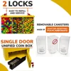 Gumball and Candy Machine with Stand - Yellow Triple Vending   Interchangeable Canisters 3