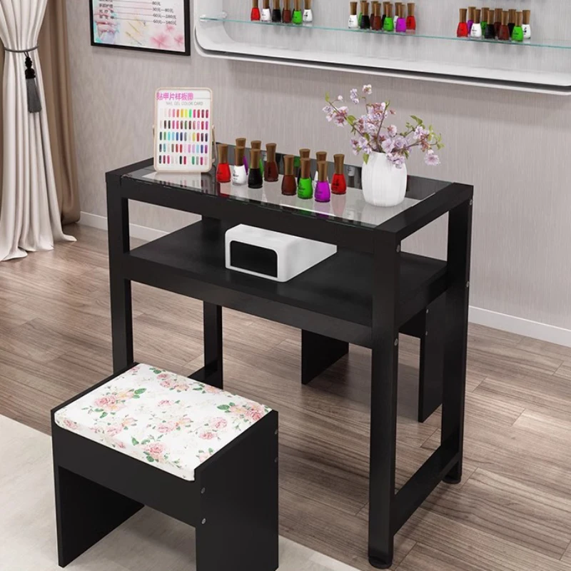 

Commercial Nail Table Designer Professional Modern Beauty Desk Manicure Receptionist Mesa Para Manicure Salon Furniture CY50NT