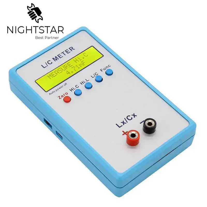 LC200A Inductance Inductor Capacitance Capacitor L/C Multimeter Meter Tester Capacitance Digital LCR Meter 3