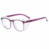 Lunettes de sécurité transparentes pour femmes, carrées, Anti-buée, blocage de la lumière bleue, résistantes aux rayures, verre de travail pour hommes et infirmières 1