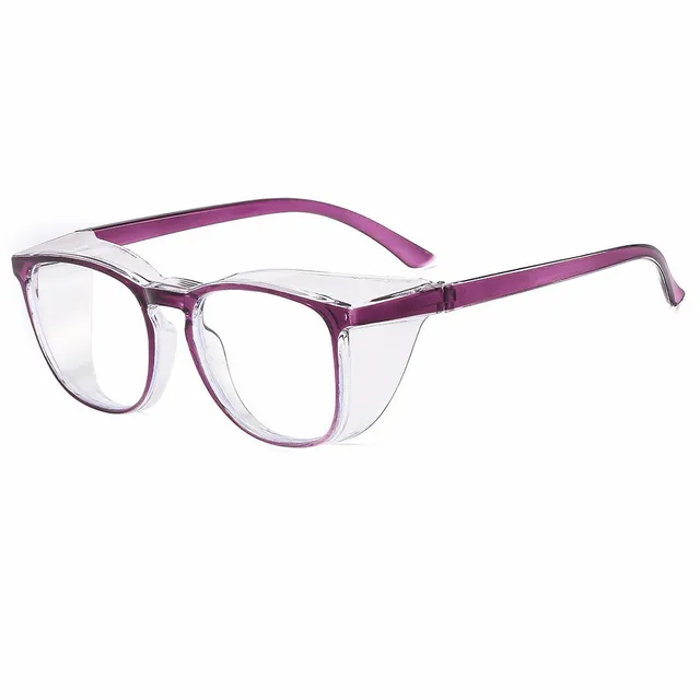 Lunettes de sécurité transparentes pour femmes, carrées, Anti-buée, blocage de la lumière bleue, résistantes aux rayures, verre de travail pour hommes et infirmières 1